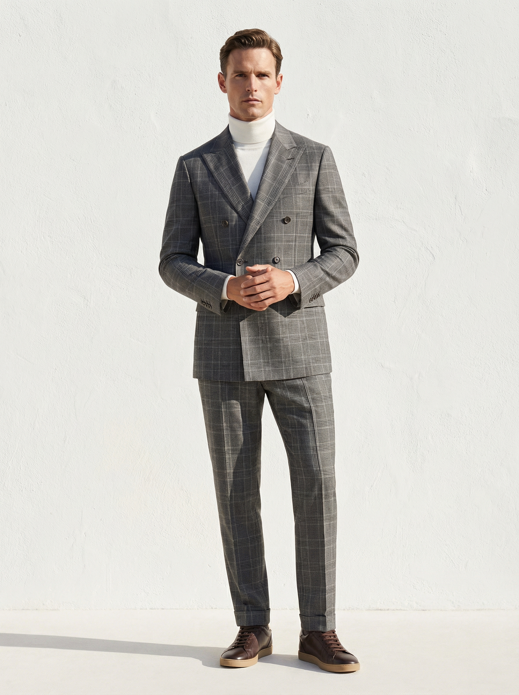 「60款可选」Scabal Galaxy 银河 Super 110's澳洲美丽诺羊毛全麻衬西装套装