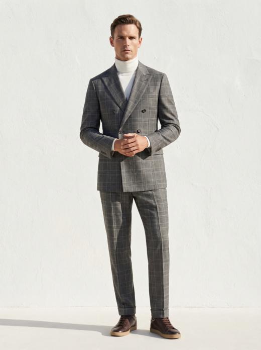 「60款可选」Scabal Galaxy 银河 Super 110's澳洲美丽诺羊毛全麻衬西装套装 商品图0