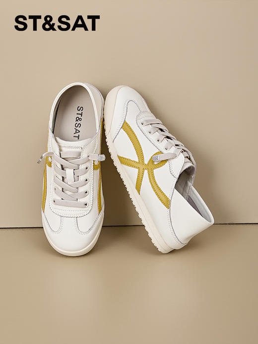 【平底复古百搭简约阿甘鞋SSD1112PEG】真的，这个必须抢！  样品拿到手，上脚舒服到起飞！皮质柔软❗️上脚巨舒服👍品质真心不错！ 商品图6