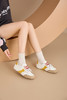 【拼色多巴胺皮质小白鞋 SSD1112110】都说小白鞋是万能的百搭不挑人！白色不管什么时候再过几年拿出来依旧经典不过时！ 商品缩略图2