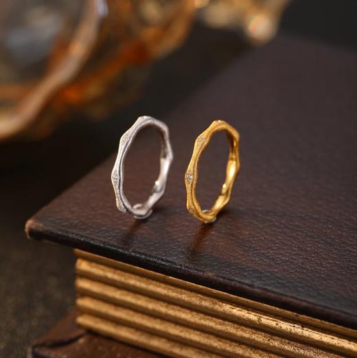 新年新气象节节高 好运乘风/节节高升戒指   银镀金戒指  （非质量问题 不退不换） 商品图1