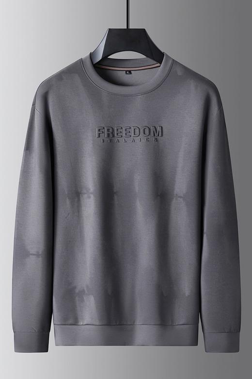 【DK】大依优型大码男装圆领卫衣简约休闲百搭长袖打底衫上衣加肥加大码 商品图5