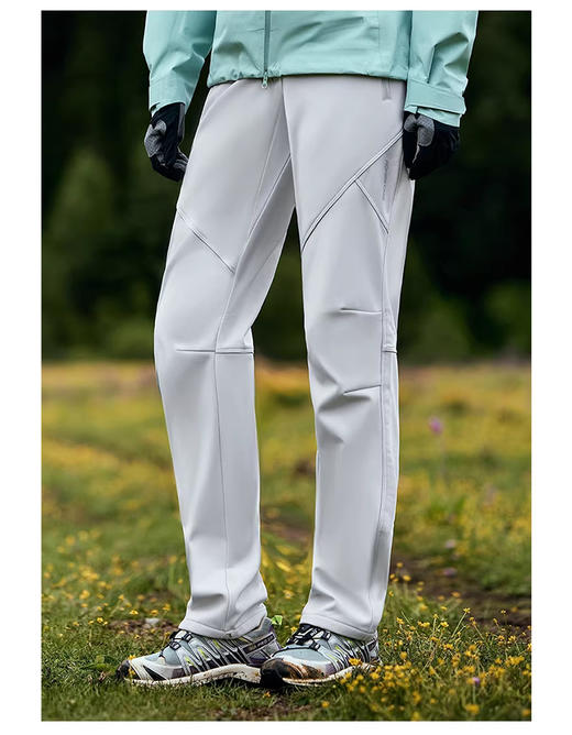 裁缝学苑AH122户外登山徒步软壳裤子纸样女装加绒加厚防风直筒裤样板 商品图3