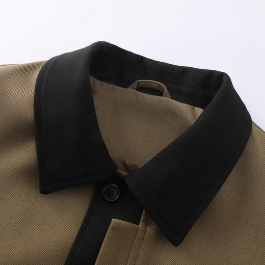 GXG男装26春季时尚百搭潮流撞色工装休闲简约翻领短款男式夹克K&C 商品图4