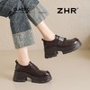 ZHR则则增高6.5cm复古英伦单鞋女鞋2026新款舒适百搭魔术贴乐福鞋 商品缩略图7