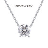 【预售】ShiningHouse[培育] 18k金钻石项链 圆钻形1克拉钻人工真钻人造钻石K金项链可调节简约四爪钻石项链悦己送礼臻选【此商品不支持7天无理由退货退款】预计3日发货 商品缩略图1