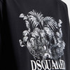 DSQUARED2 男士猴子图案印花棉质圆领短袖T恤 黑色 S74GD1545 D20106 900 商品缩略图2