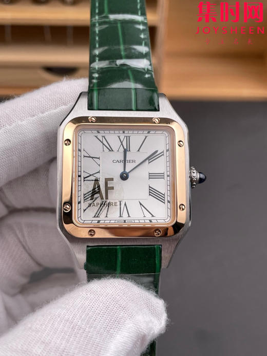 AF卡地亚山度士杜蒙系列 桑托斯大号 中性腕表 成熟魅力之典范 表盘尺寸43.5X31.4mm 小手腕男生福音 商品图2