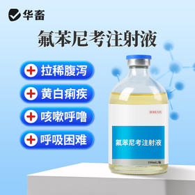 【社群专享】华畜兽药氟苯尼考注射液兽用牛羊呼吸道感染肺肠炎咳嗽气喘消炎
