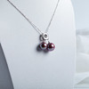 紫色淡水珍珠双珠吊坠 DZG121 商品缩略图2