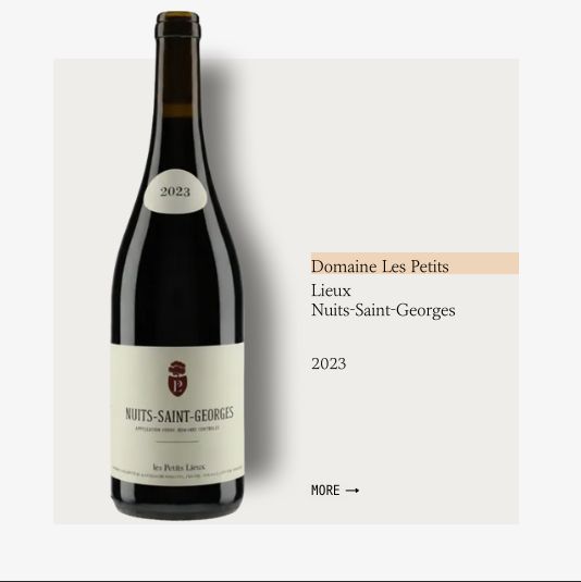 Les Petits Lieux Nuits-Saints-Georges 2023伯禄酒庄夜圣乔治村干红葡萄酒2023