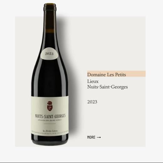 Les Petits Lieux Nuits-Saints-Georges 2023伯禄酒庄夜圣乔治村干红葡萄酒2023 商品图0