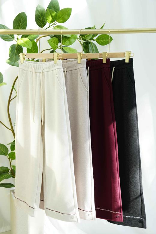 妈妈婆婆新年直筒加绒含一点羊毛蚕丝直筒裤 商品图11