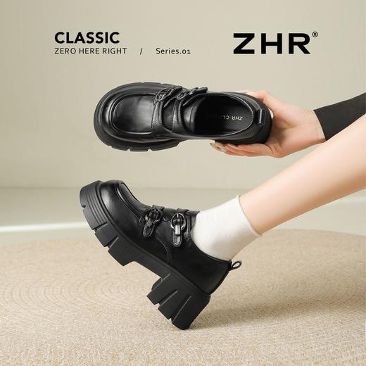ZHR则则时尚百搭厚底增高深口单鞋2026春季新款轻便舒适通勤女鞋 商品图3