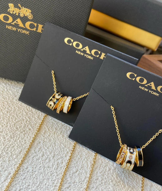 【保真，北美奥莱订单】COACH珐琅环，RONDELL项链。正  正  正 商品图4