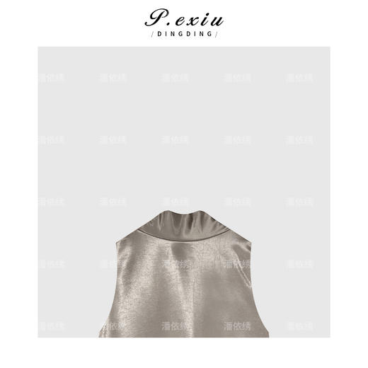 04-3潘依绣丁丁宠粉法式无袖高级感连衣裙Q18992 商品图2