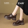 ZHR则则羊皮质感百搭乐福鞋女2026春季新款厚底增高单鞋透气皮鞋 商品缩略图9