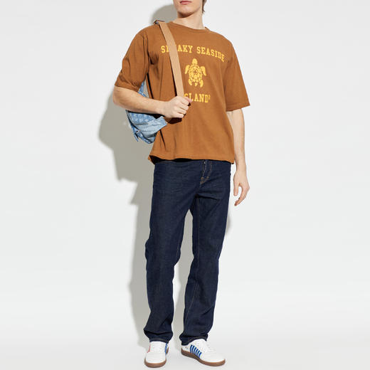 DSQUARED2 男士字母徽标印花棉质圆领短袖T恤 棕色 S74GD1536 D20103 145 商品图4