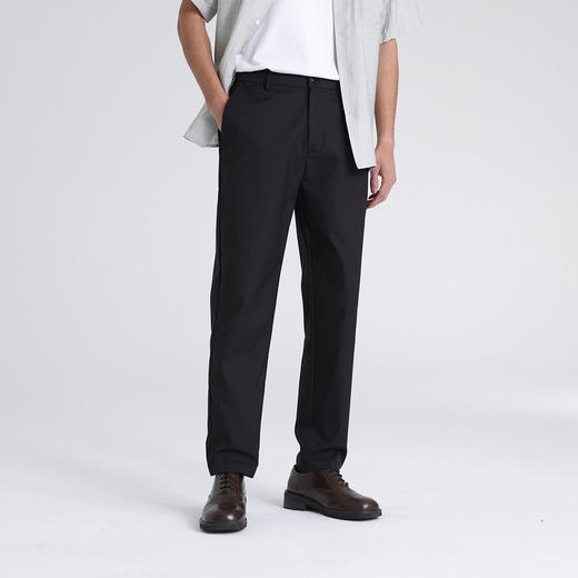GXG男装26夏季时尚简约日常通勤商务休闲舒适亲肤男式直筒长裤K&C 商品图1