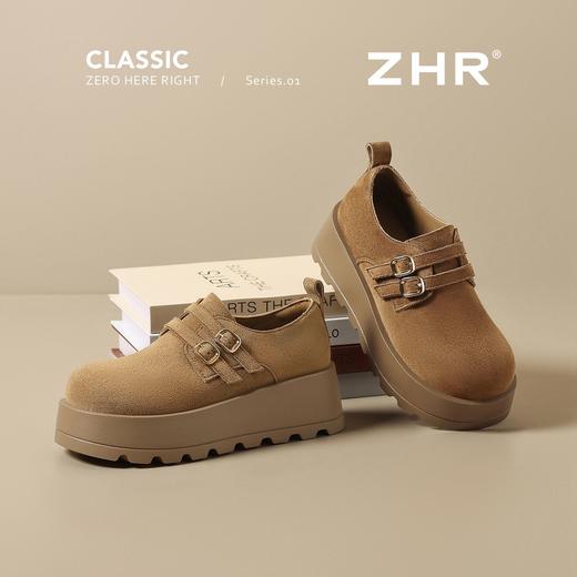ZHR【6CM厚底】复古勃肯鞋女2026春季百搭轻便休闲鞋增高乐福鞋女 商品图9