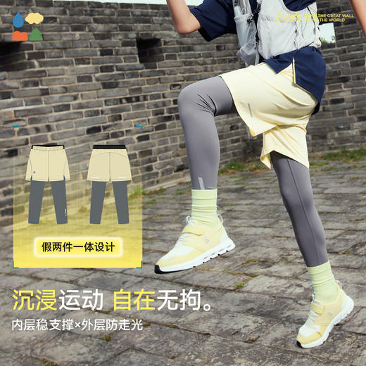 【假两件运动裤】森林棠26春网眼速干吸湿高弹透气儿童运动裤22061099【HZ】 商品图2