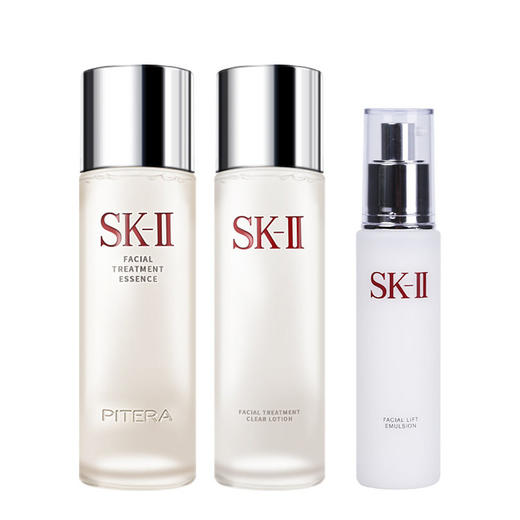 SK-II 多方位护肤套装（神仙水230ml+清莹露230ml+骨胶原乳液100g） 商品图1