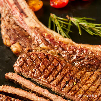 恒都 【国产谷饲300天】 战斧原切牛排600g/袋 不注水不滚揉 煎烤食材 商品图2