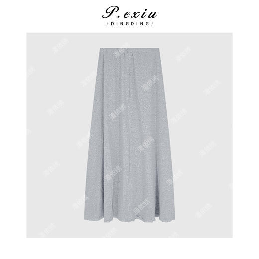 04-1潘依绣丁丁宠粉极简主义气质松紧腰半身裙Q6941 商品图1