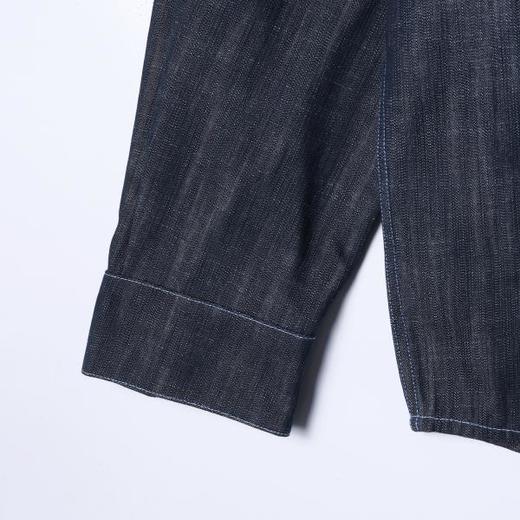 SDSA男士春夏新款痞帅男装潮牌复古百搭翻领牛仔衬衫时尚简约衬衣 商品图4