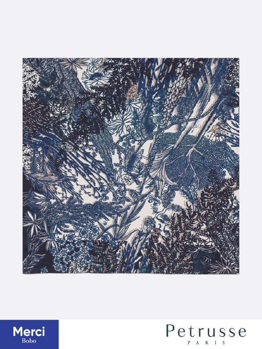 Petrusse 贝图丝 Eve soie 秘林幽梦 真丝方巾 商品图8