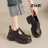 ZHR则则增高6.5cm复古英伦单鞋女鞋2026新款舒适百搭魔术贴乐福鞋 商品缩略图8