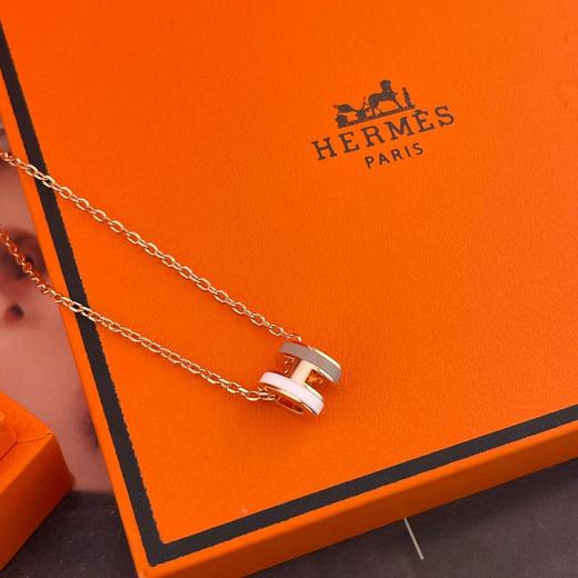 爱马仕 双拼色 珐琅项链 mini （XTY） 商品图1