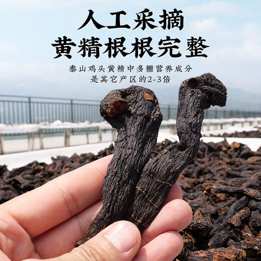 【仙人余粮 滋补佳品】李时珍·泰山黑金黄精 地道泰山黄精 九蒸九晒制作 软糯香甜 肉厚饱满 开袋即食 礼罐包装 适合新年送礼 150g/罐 商品图2