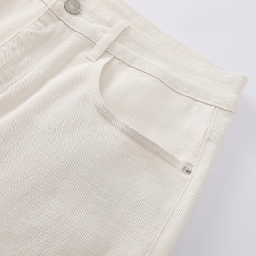 GXG男装26春季简约纯色日常通勤舒适棉弹直筒休闲男式牛仔长裤K&C 商品图8