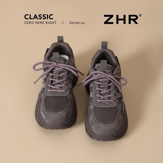 ZHR【增高5.5cm】厚底老爹鞋女春季透气运动鞋小个子内增高休闲鞋 商品图5