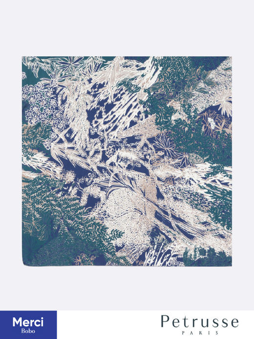 Petrusse 贝图丝 Eve soie 秘林幽梦 真丝方巾 商品图6