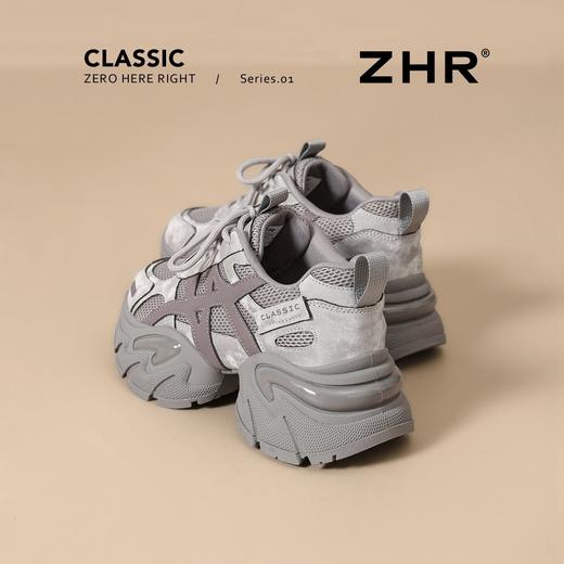 ZHR【增高5.5cm】厚底老爹鞋女春季透气运动鞋小个子内增高休闲鞋 商品图6