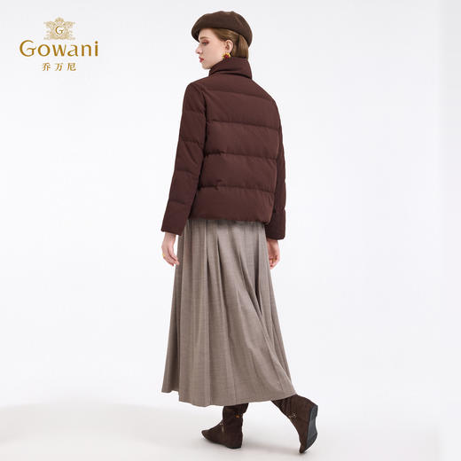 【鹅绒】乔万尼新品宽松立领短款90白鹅绒羽绒服ED4T843 商品图4