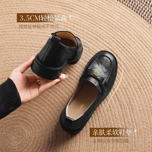 ZHR则则头层羊皮山茶花复古乐福鞋女2026新款舒适柔软平底小皮鞋 商品图9