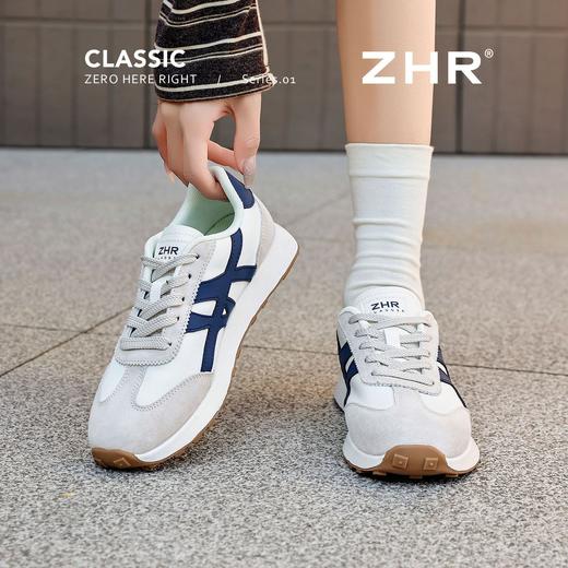 ZHR头层猪皮复古阿甘鞋2026春季新款轻便透气运动休闲鞋软底女鞋 商品图8
