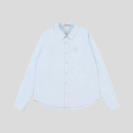 GOODBAI 新款刺绣logo宽松翻领长袖衬衫女 商品图2