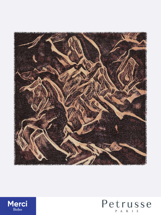 【马年图腾】Petrusse 贝图丝 Allure 倾城 羊毛真丝方巾 商品图1