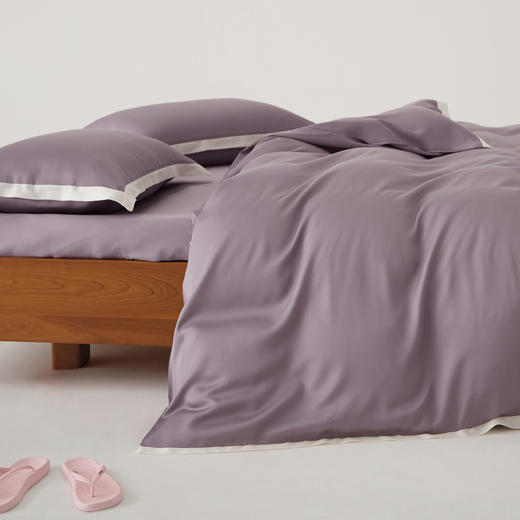 【品牌直发】加倍生活 60支天丝拼角四件套-南山系列 7色可选 学生宿舍三件套 商品图5