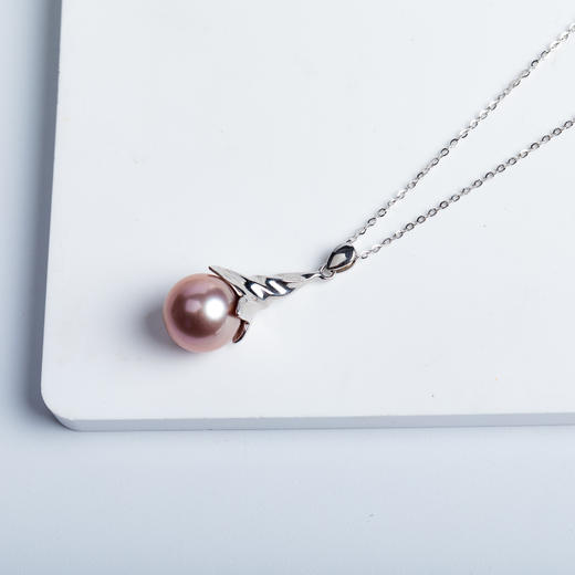 紫色淡水珍珠螺旋吊坠 DZG123 商品图3