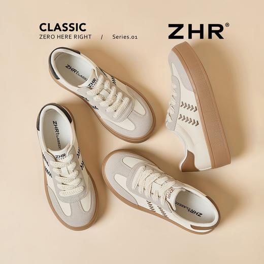 ZHR复古麦穗德训鞋女2026新款春季厚底增高休闲鞋百搭巨好看板鞋 商品图9