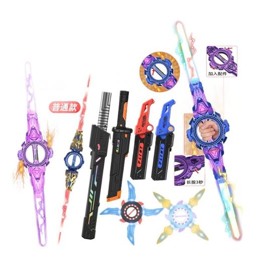 火花双刃激光剑炫旋转火旋剑伸缩发光儿童玩具刀宝剑男孩圣诞礼物 商品图4