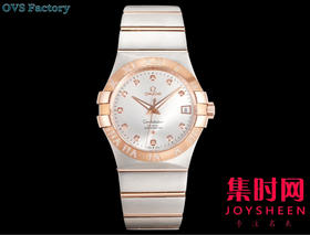 经典传承，卓越新生——欧米茄OVS星座情侣系列 罗马圈钻刻款 男士腕表 表径38mm