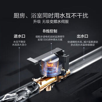 海尔【室外机 KW5】16升 水伺服恒温 一级静音 抗风防雨防晒安全 上门安装 家用天然气燃气热水器 商品图0