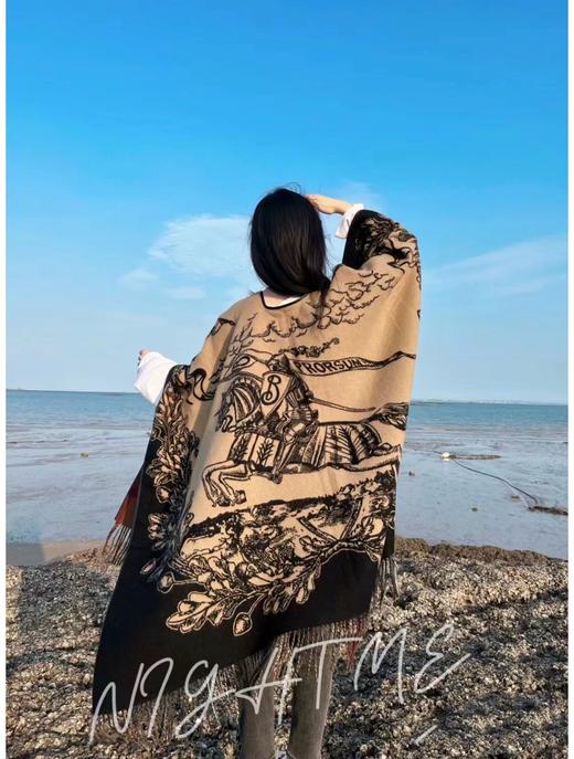 巴宝莉 新《战马双面斗篷》美拉德色 深浅二色(DSX) 商品图6