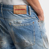 DSQUARED2 男士字母徽标贴片脏洗 Bro 牛仔裤 蓝色 S74LB1918 D30011 470 商品缩略图3